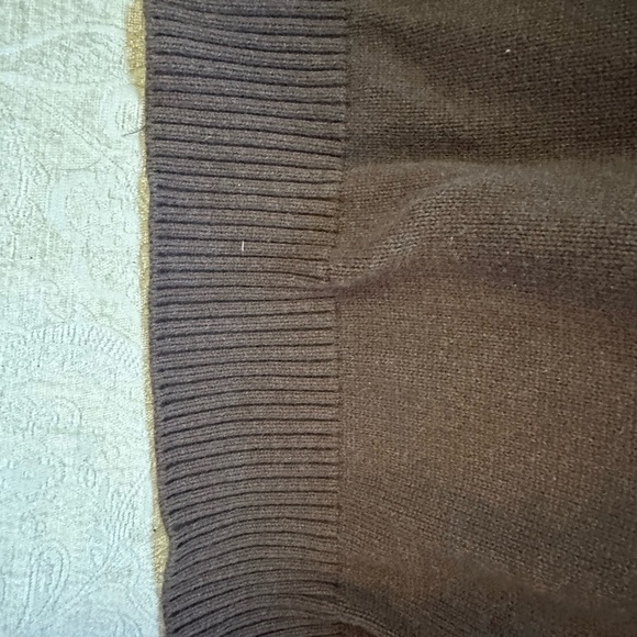 Quince Mongolian Cashmere Oversized Crew Neck Sweater in Brown Size XL - Picture 16 of 16